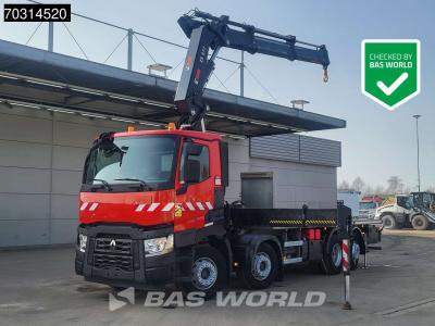 Renault C 460 8X2 HIAB 477EP-2 HIPRO Crane Kran Lift+steering axle Euro 6 en vente par BAS World B.V.