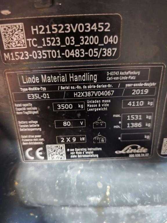 Linde E35L-01 Photo 5