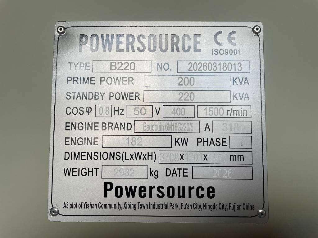 Baudouin 6M16G220/5 - 220 kVA Generator - DPX-19871 Photo 6