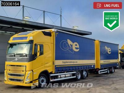 Volvo FH 460 6X2 Curtainsider Combi LNG Engine Sliding roof Lift Axle I-Park cool VEB+ en vente par BAS World B.V.