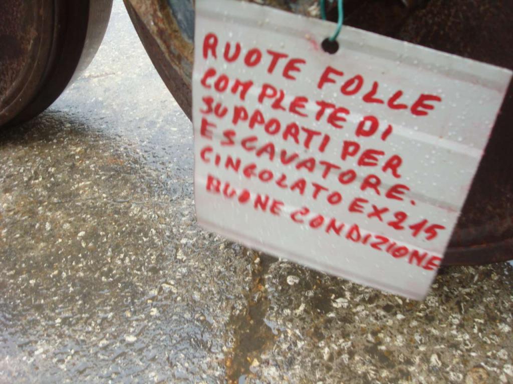 Roue folle pour Fiat Hitachi EX 215 Photo 2