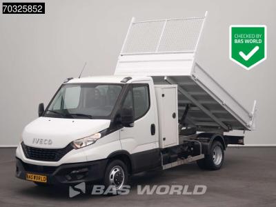 Iveco Daily 35C14 Kipper Kist 3,5t Trekhaak Airco Cruise Euro6 Tipper Benne Kieper A/C Towbar Cruise cont en vente par BAS World B.V.