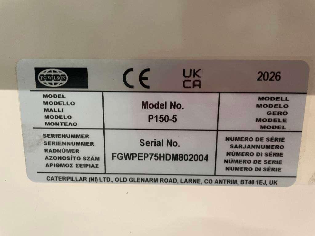 FG Wilson P150-5 - 150 kVA Open Genset - DPX-16009-O Photo 20