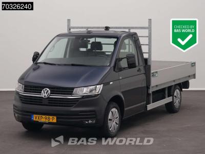 Volkswagen Transporter 110pk Open Laadbak Airco Cruise Euro6 Pritsche Open Box Pickup A/C Cruise control en vente par BAS World B.V.