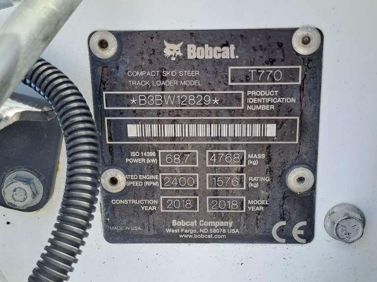 Bobcat T770HFJ Photo 9