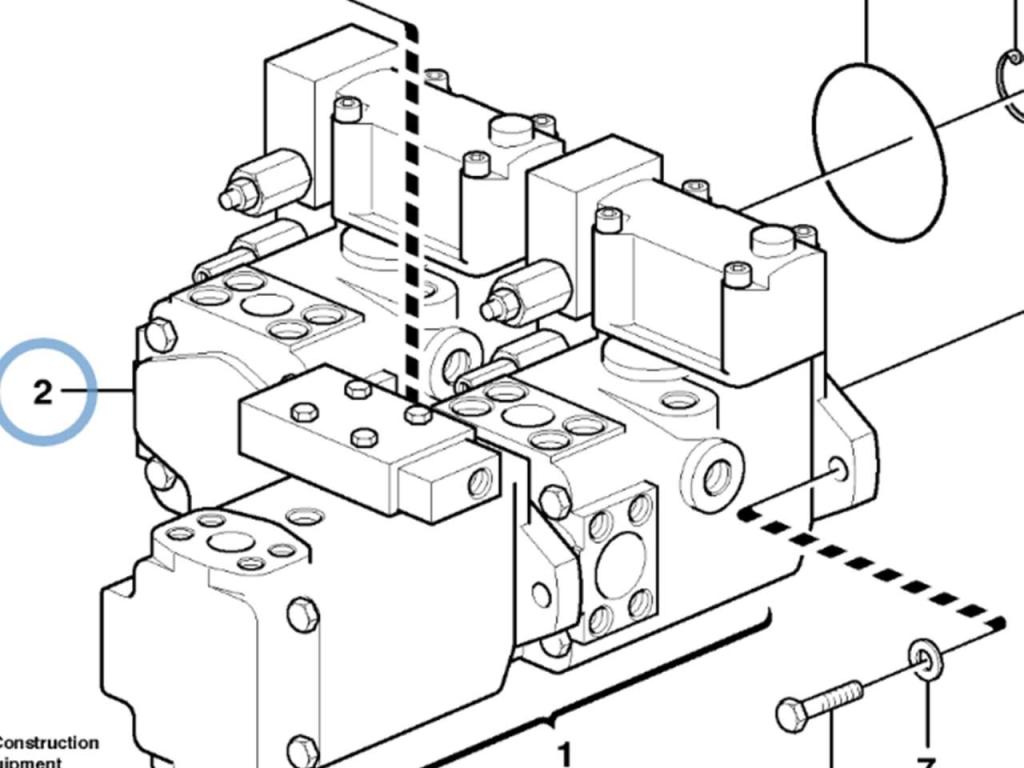Volvo Hydraulic pump for volvo L180E, L180F, L220D and L220E. Photo 1