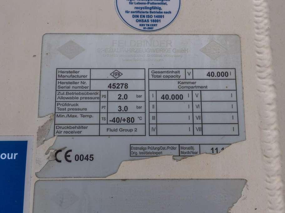 Feldbinder EUT 40.3- 40.000 L CEMENT/CIMENT/ZEMENT Photo 14