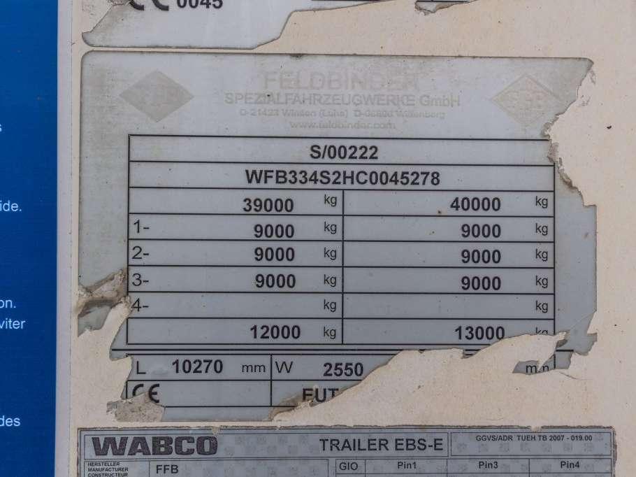 Feldbinder EUT 40.3- 40.000 L CEMENT/CIMENT/ZEMENT Photo 15
