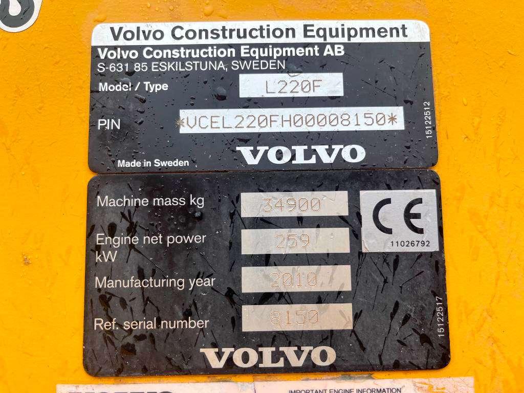 Volvo L220F CDC Steering / CE Certified Photo 17