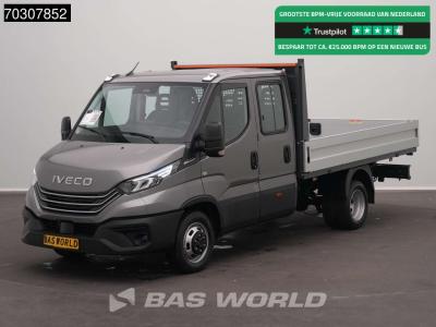 Iveco Daily 35C21 3.0L Automaat Dubbel Cabine Open Laadbak 210PK ACC LED Airco Camera CarPlay Parkeersens en vente par BAS World B.V.