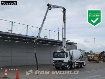 Mercedes-Benz Actros 3241 8X4 Schwing Stetter FBP 24-100 PUMI 7m3 mixer Full Steel Euro 5 en vente par BAS World B.V.