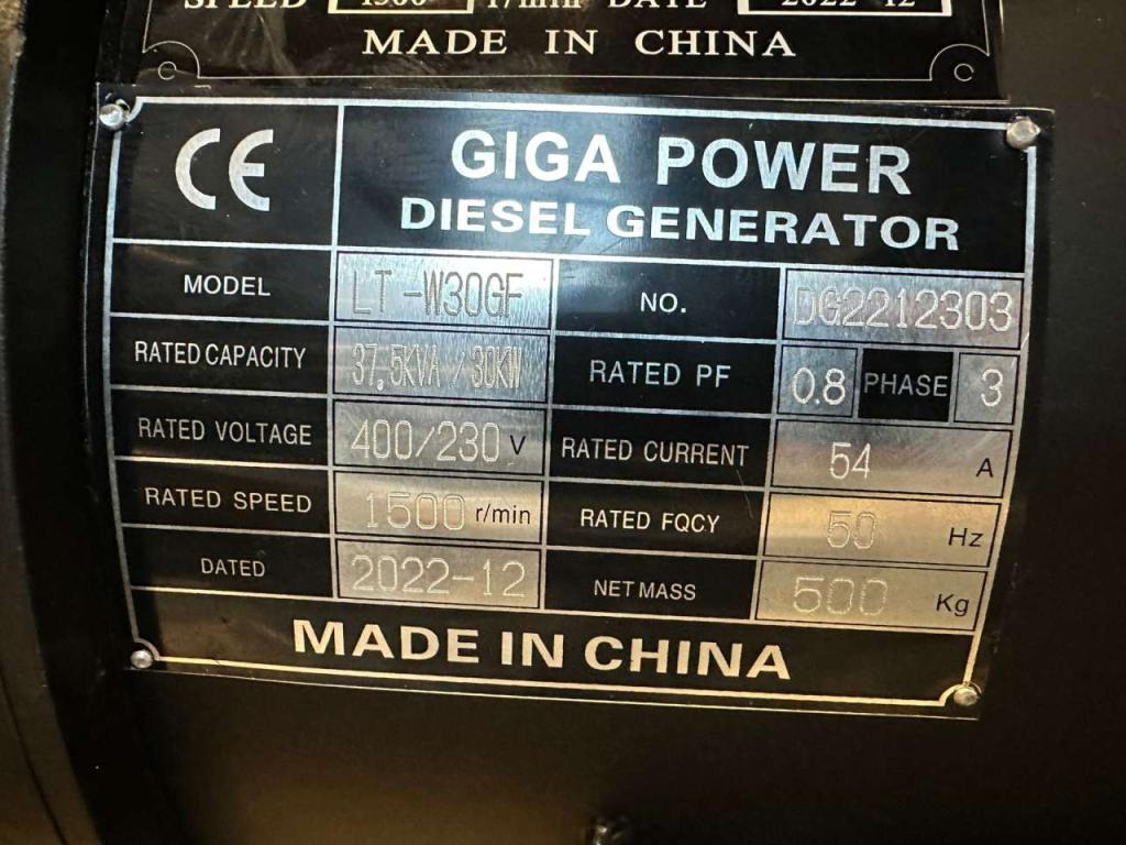 Giga Power LT-W30GF 37.5KVA open set Photo 7