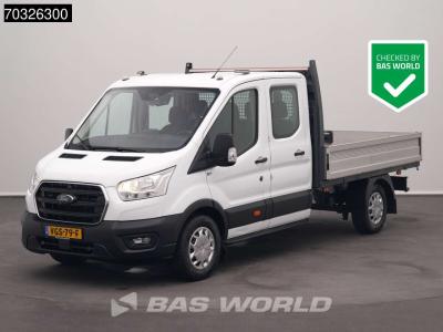 Ford Transit 130pk Dubbel Cabine Open Laadbak Trekhaak Navi Airco Cruise Camera Euro6 DC Doka Prische Pi en vente par BAS World B.V.