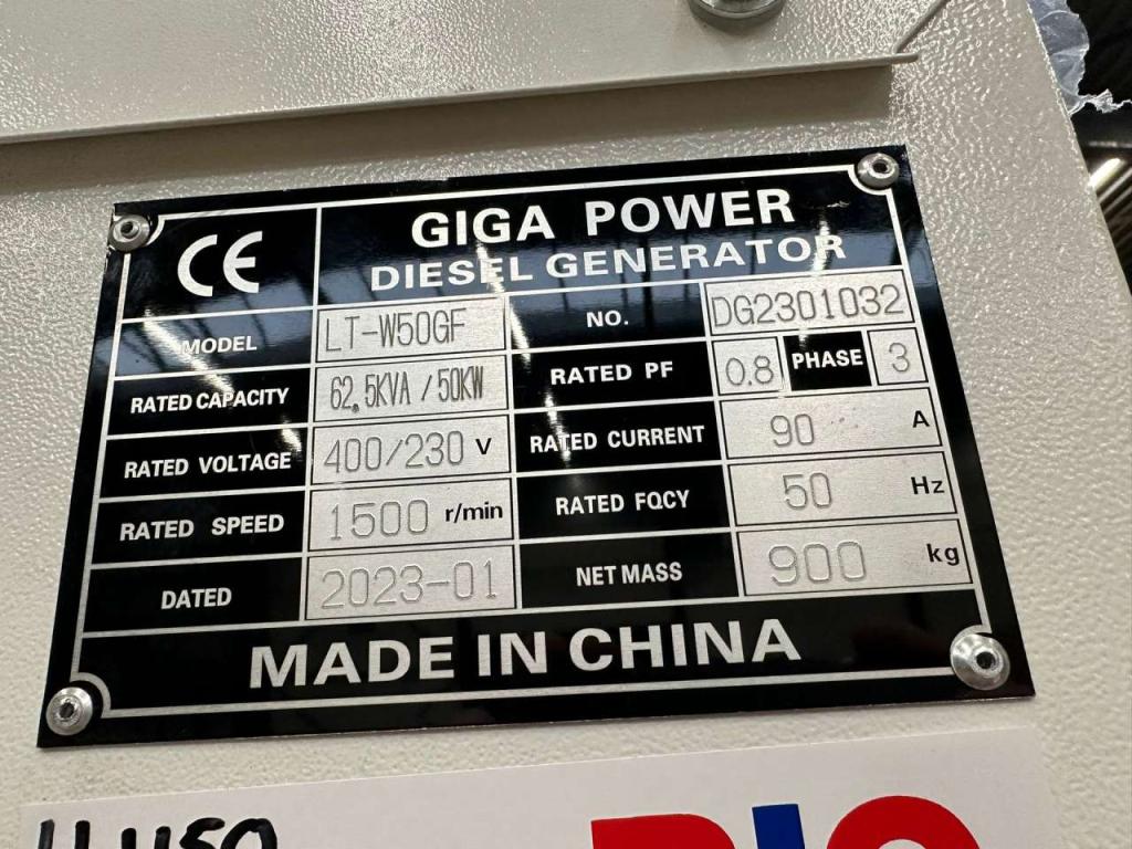 Giga Power LT-W50-GF 62.5KVA silent set Photo 19
