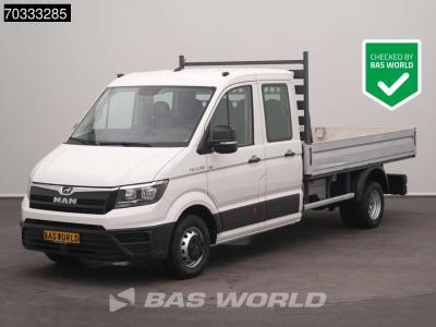 Man TGE 5.180 Automaat 180PK Dubbel Cabine Open Laadbak Dubbellucht Trekhaak Airco Cruise Euro6 Pritsch en vente par BAS World B.V.