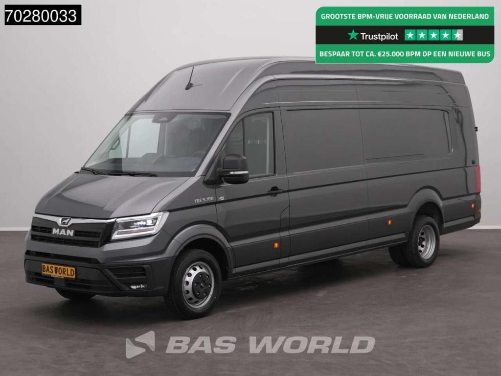 Man TGE 5.160 XXL Automaat L5H4 ACC LED Navi Airco Cruise Camera Parkeersensoren v+a Euro6 L5 XL Airco Photo 1