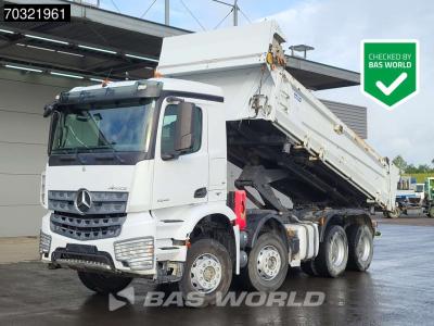Mercedes-Benz Arocs 3243 8X4 11m3 2-way tipper steelsuspension Big-Axle Automatic Euro 6 en vente par BAS World B.V.