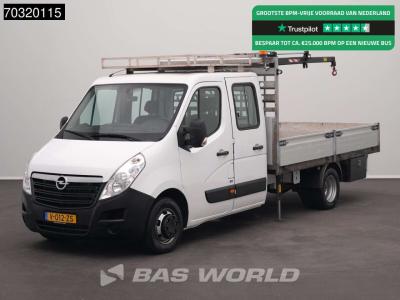 Opel Movano 145PK Kraanwagen HIAB T-CLX 018 B-2 Dubbel Cabine Open Laadbak Dubbellucht 3,5t Trekhaak Air en vente par BAS World B.V.