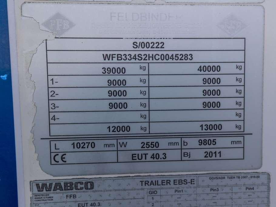Feldbinder EUT 40.3- 40.000 L CEMENT/CIMENT/ZEMENT Photo 25