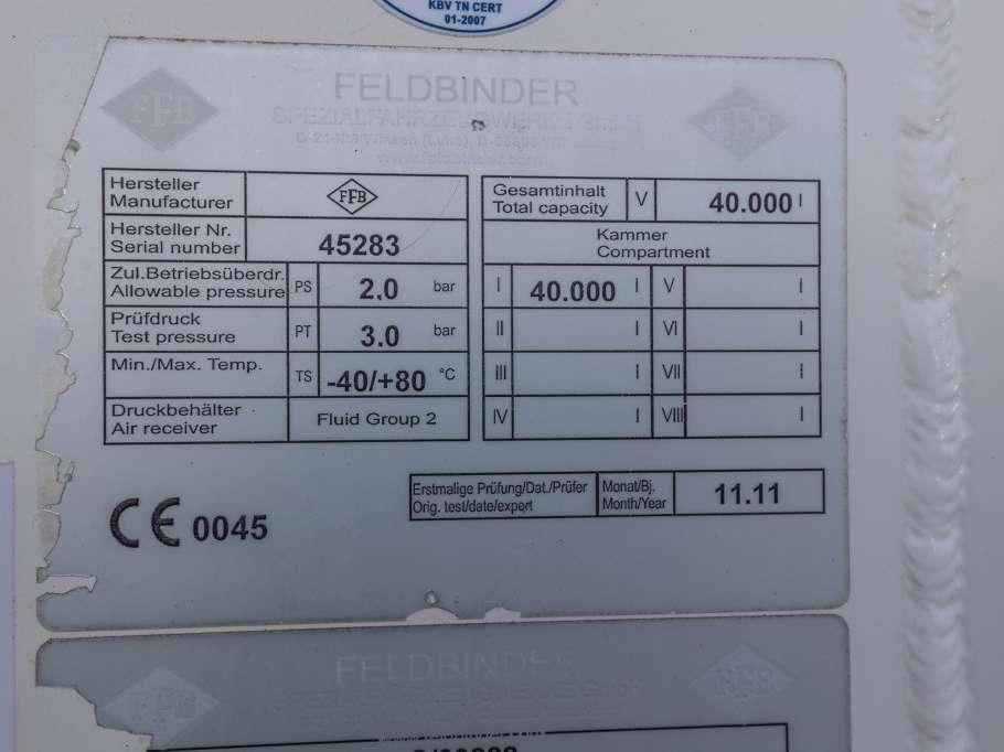 Feldbinder EUT 40.3- 40.000 L CEMENT/CIMENT/ZEMENT Photo 26