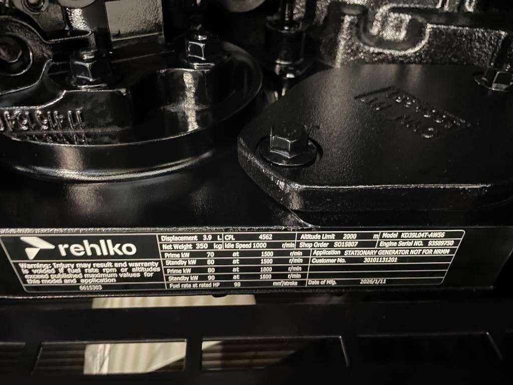Rehlko KD66 - 66 kVA Generator - DPX-17006 Photo 14