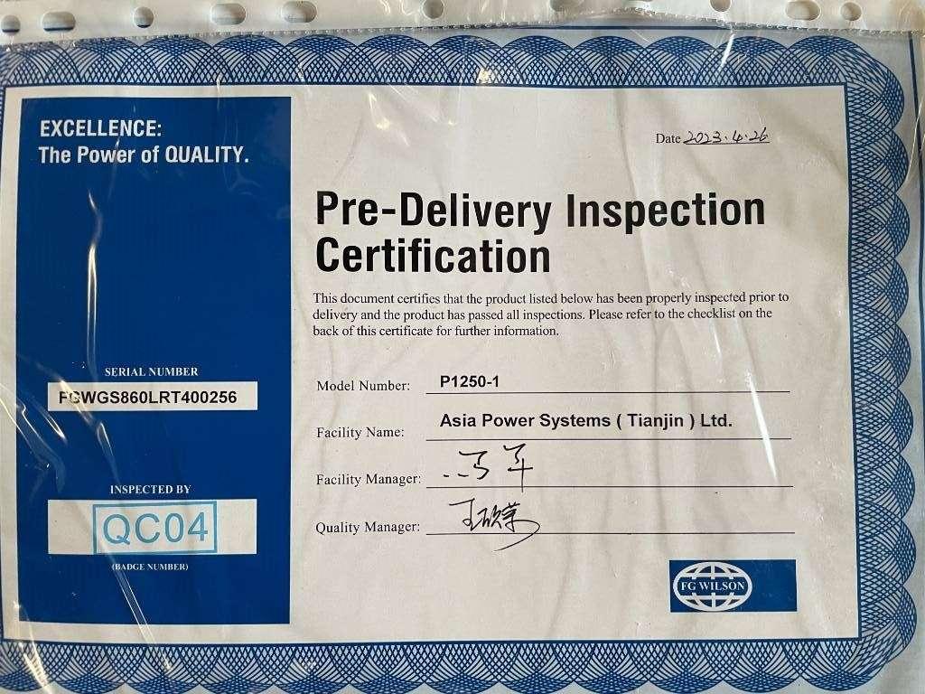 FG Wilson P1250-1 - 1250 kVA Surplus Genset - DPX-25089 Photo 20