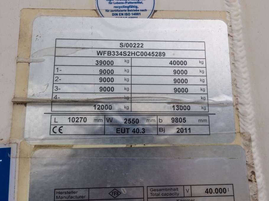 Feldbinder EUT 40.3- 40.000 L CEMENT/CIMENT/ZEMENT Photo 13