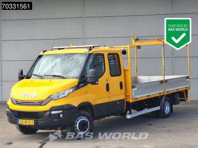 Iveco Daily 70C18 7 Tons Euro6 Automaat Dubbel Cabine Open Laadbak Pritsche Infra Werkverkeer Doka Mixto en vente par BAS World B.V.