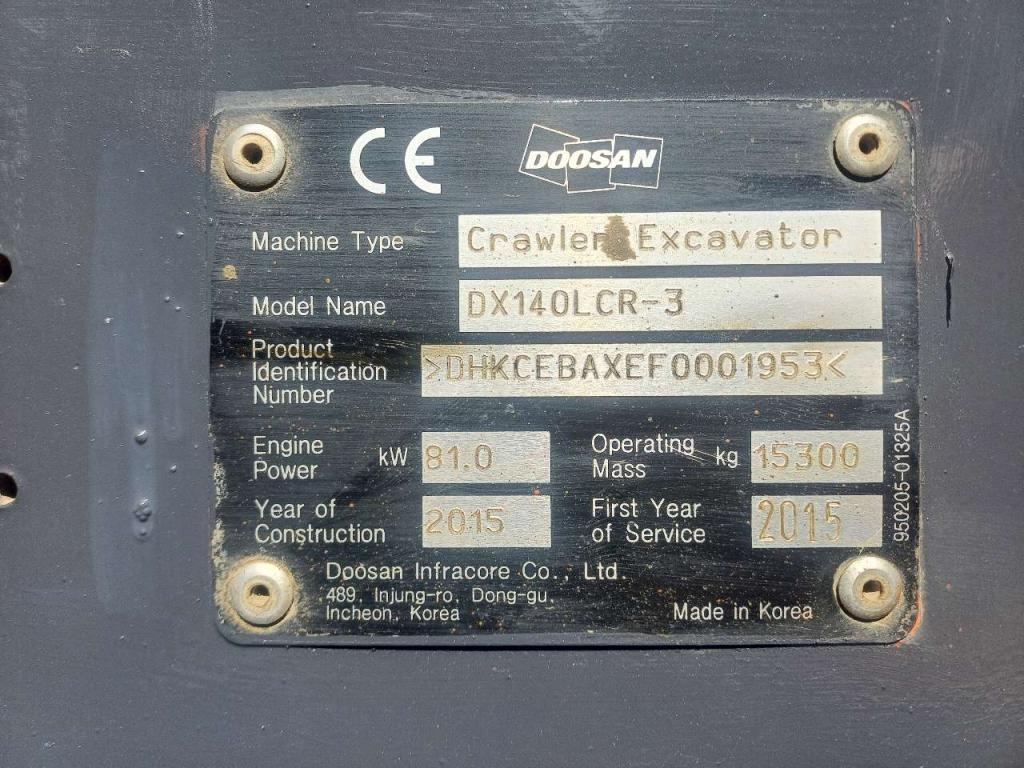 Doosan DX140LCR-3 Photo 20