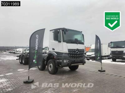 Mercedes-Benz Arocs 4451 Arocs 8X4 NEW chassis! Steel suspension Manual Engine brake Airco Euro 6 en vente par BAS World B.V.