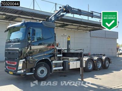 Volvo FH 460 8X4 NL-Truck ATLAS 206,3E-A4 Crane Kran + 30tons Hyva containersystem VEB+ Euro 6 en vente par BAS World B.V.