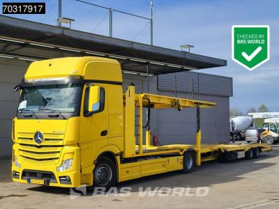 Mercedes-Benz Actros 1845 4X2 NL-Combi Car transporter GS Meppel Winch Full Air Euro 6 en vente par BAS World B.V.