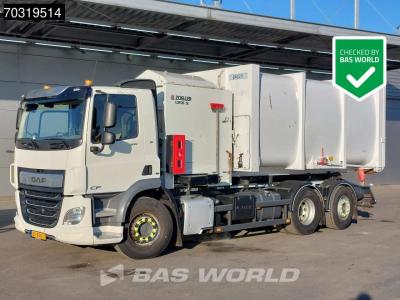 Daf CF 300 6X2 NL-truck Zoeller Lotos Seitenlader chain system Automatic Euro 6 en vente par BAS World B.V.