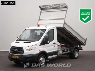 Ford Transit 170pk Kipper Dubbellucht 3,5t Trekhaak Airco Cruise Camera Euro6 Tipper Benne Kieper A/C To en vente par BAS World B.V.