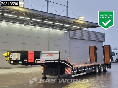 GVN LOWBED 3 axles NEW! Lift + Steering Axle Hydraulic Foldable Ramps en vente par BAS World B.V.