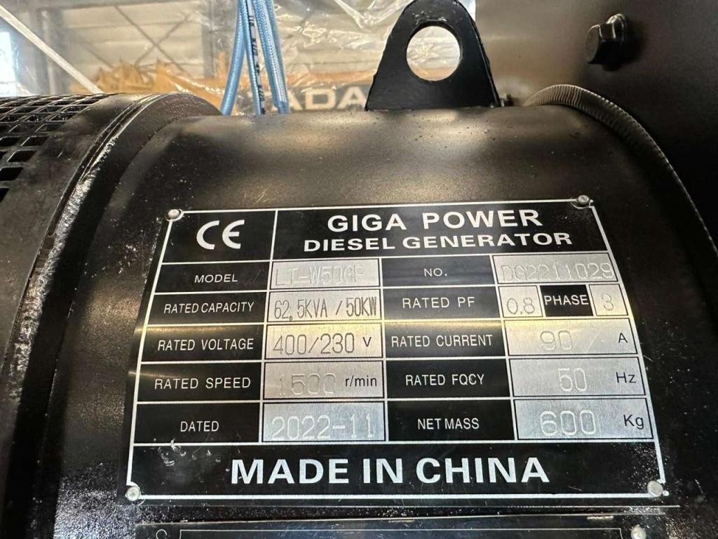 Giga Power LT-W50GF 62.50KVA open set Photo 14