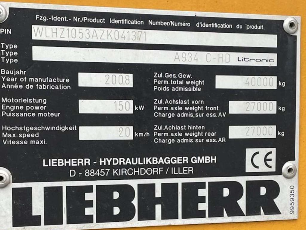 Liebherr A934C-HD Photo 8