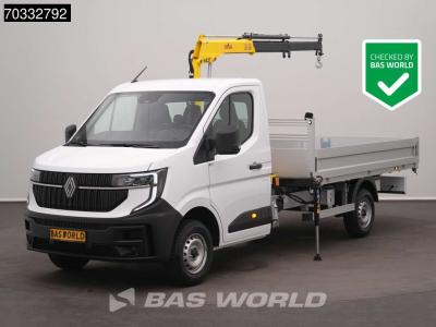 Renault Master 170PK Automaat HYVA HA27 Kraan Open Laadbak Cranetruck Crane laadkraan Kraanwagen Pritsche P en vente par BAS World B.V.