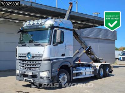 Mercedes-Benz Arocs 2545 6X2 Meiller RK 20.67 containersystem Lift+steering axle Automatic ACC Euro 6 en vente par BAS World B.V.