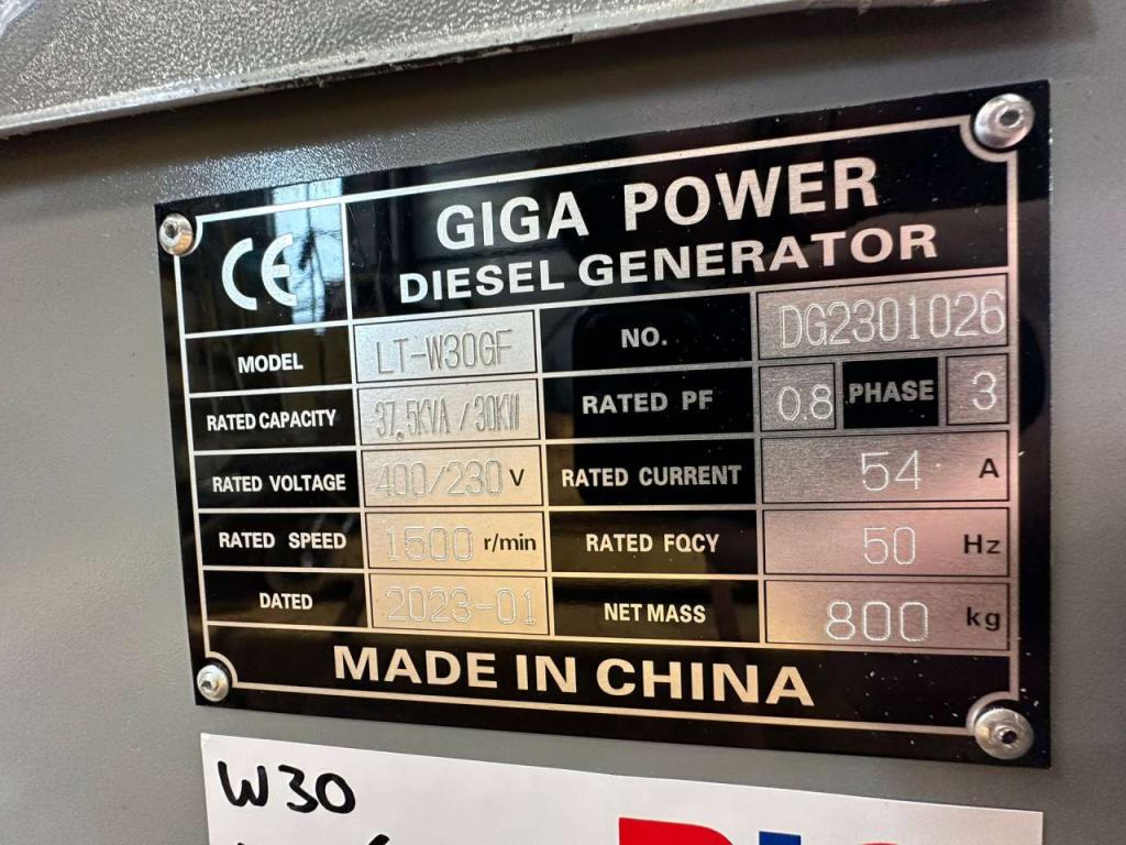 Giga Power LT-W30GF 37.5KVA closed set Photo 10