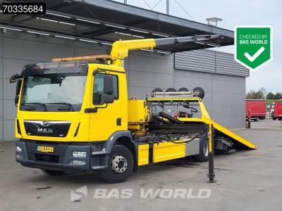 Man TGM 15.290 4X2 Abschleppwagen Recovery truck Winch MKG HMK 131 T Crane Euro 6 en vente par BAS World B.V.