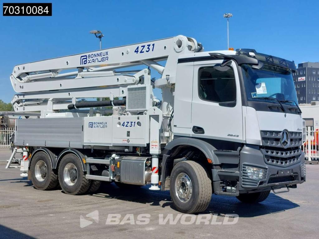 Mercedes-Benz Arocs 2843 Arocs 6X4 NEW! 31mtr 4x extendable Bonneux concrete pump Remote Control Euro 6 Photo 17