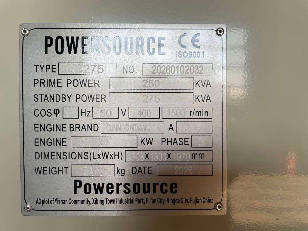 Cummins 6CTAA8.3-G9 - 275 kVA Generator - DPX-19842 Photo 6