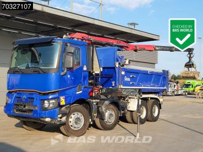 Renault C 480 C 8X4 HMF 2243 Z-Crane Tipper Full Steel Euro 6 en vente par BAS World B.V.