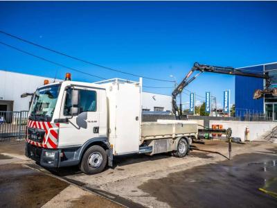 Man TGL 12.190 BL + HIAB 055 D-1 HIDUO en vente par Braem NV