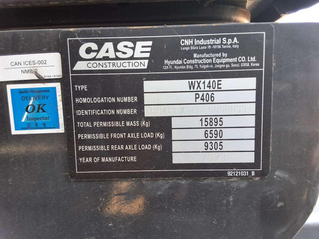 Case WX140E Photo 2