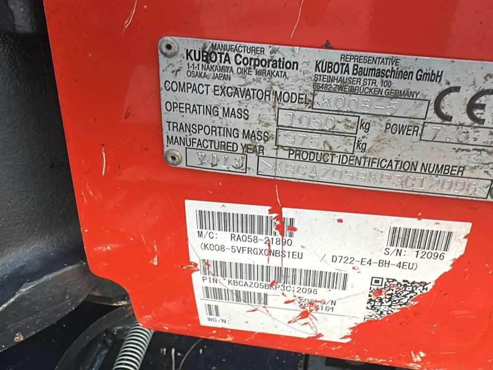 Kubota KX 008-5 Photo 4