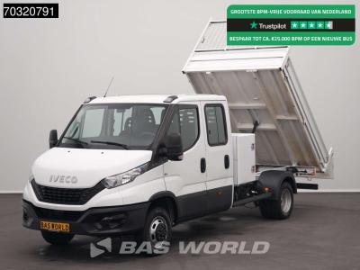 Iveco Daily 35C16 3.0L Dubbel Cabine met Kist Dubbellucht 3,5t Trekhaak Navi Airco Euro6 Tipper Benne Kie en vente par BAS World B.V.