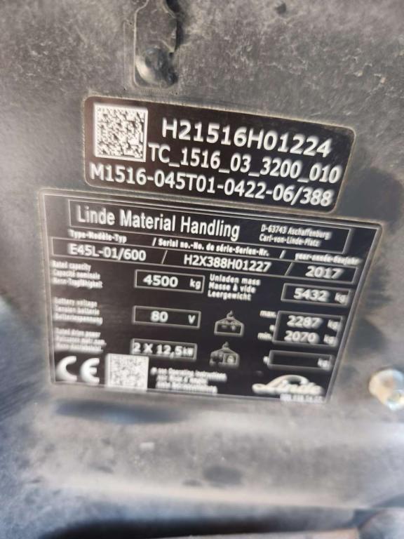 Linde E45L-01/600 Photo 7