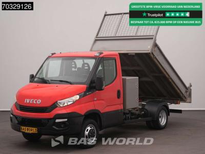 Iveco Daily 35C12 Kipper met Kist Dubbellucht 3,5t Trekhaak Airco Cruise Euro6 Tipper Benne Kieper Airco en vente par BAS World B.V.